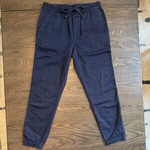 Banana Republic Men’s Travel Jogger Pants Small Navy Blue Stretch Cotton